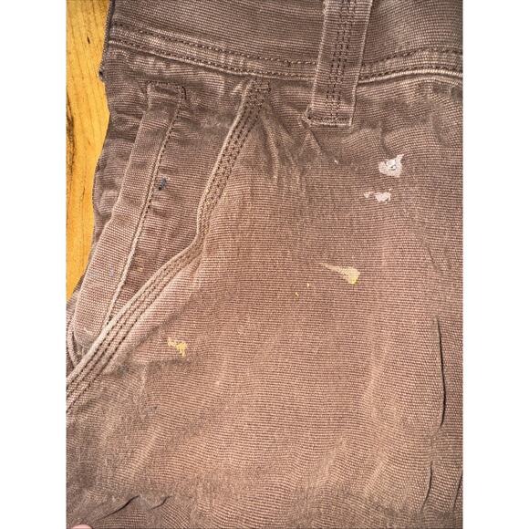 Caterpillar Workwear Pants Brown 32x32 Utility Carpenter Heavy Duty - Picture 6 of 7